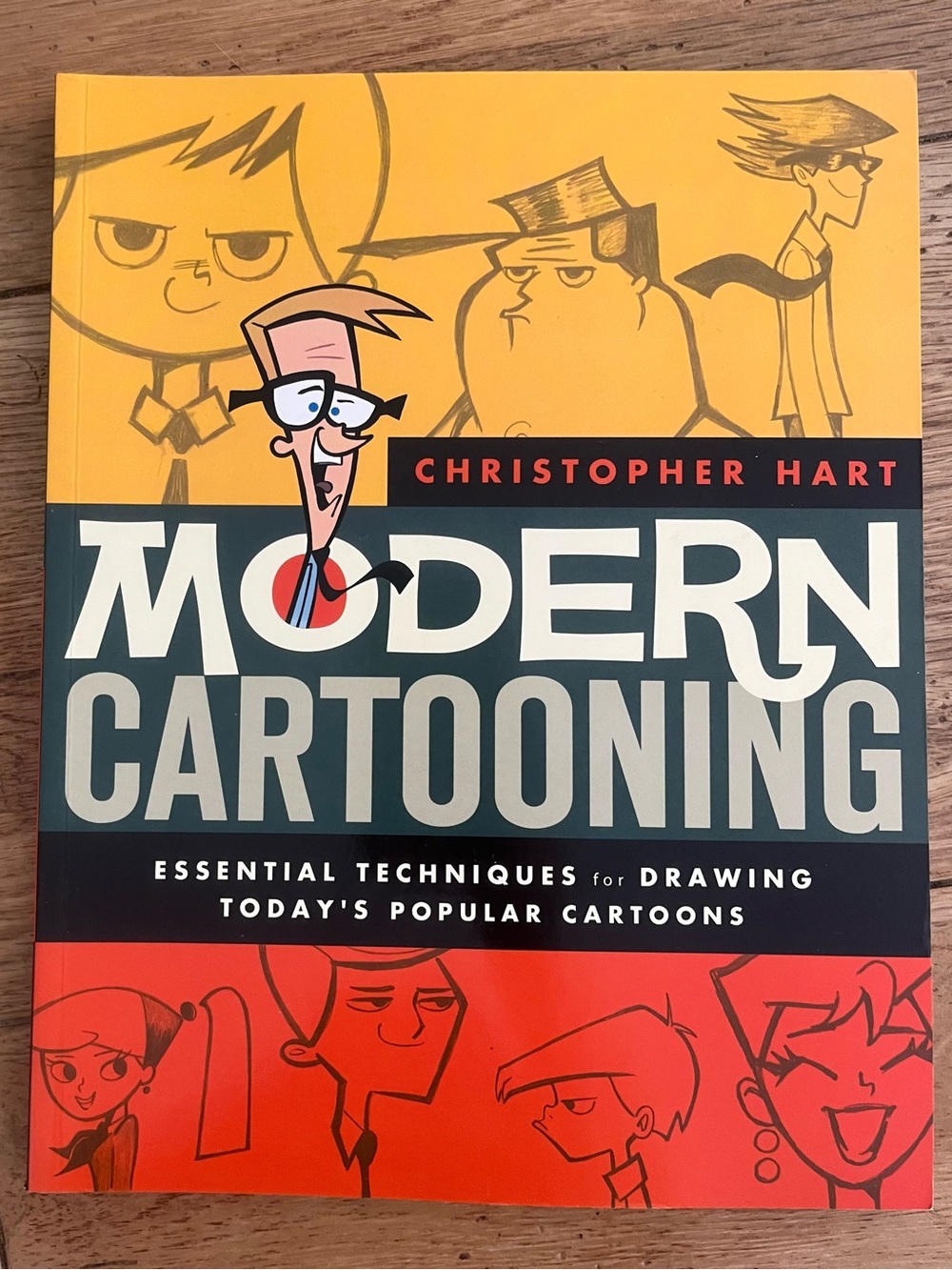 Modern Cartooning - Yellow, Gray & Red Cover